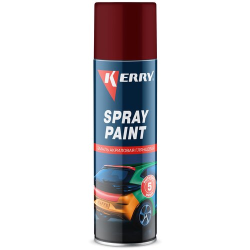 KERRY аэрозольная Эмаль Spray Paint хром, глянцевый, 405 мл