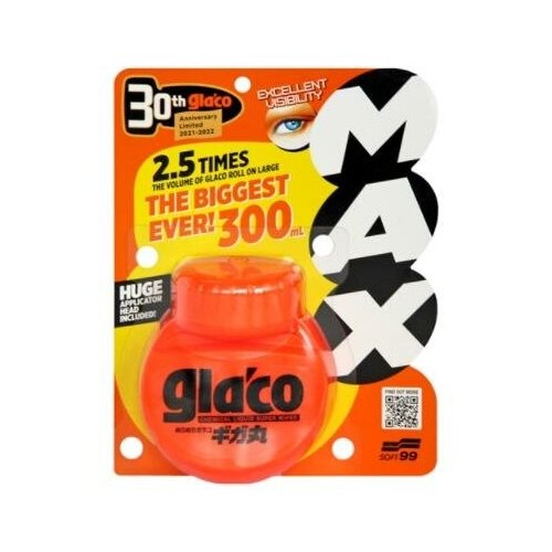 Антидождь Soft99 Glaco Roll on Max для стёкол, 300 мл