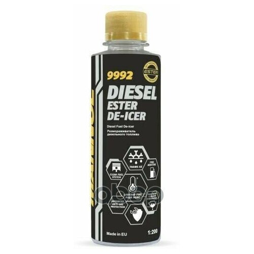 MANNOL 9992 Размораживатель дизельного топлива с антигель-эффектом Diesel Ester De-Icer MANNOL (250мл) 1шт