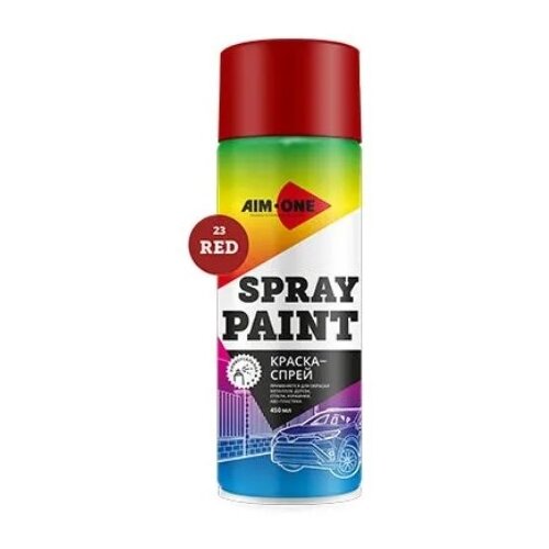 Aim-One аэрозольная автоэмаль Spray Paint Spray paint red, 450 мл