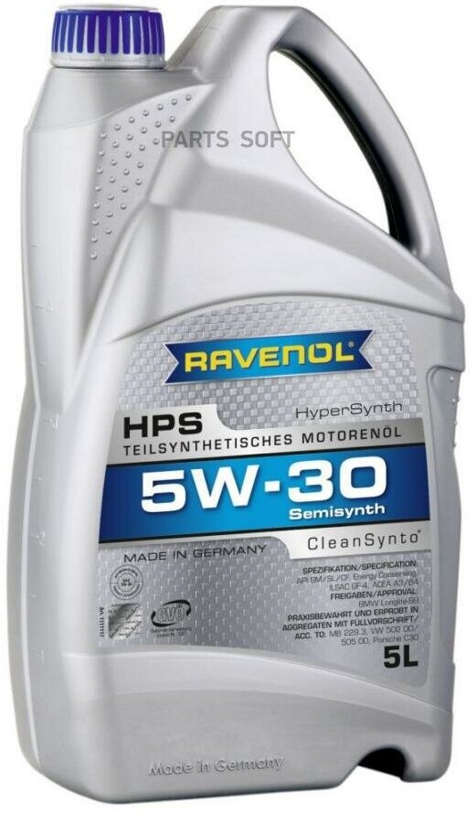 Ravenol Масло Моторное Hps 5w-30 5л (Полусинтетика)