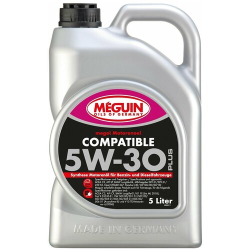 НС-синт. мот.масло Megol Motorenoel Compatible 5W-30 SN C3 (5л) MEGUIN 6562
