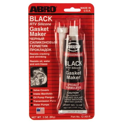 Герметик - прокладка ABRO США 85гр черный Туба