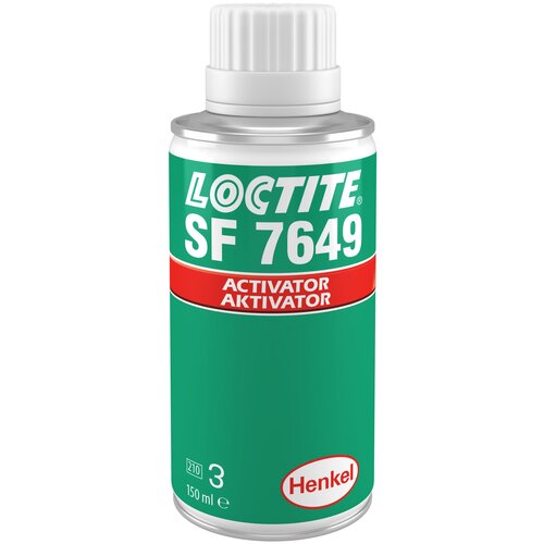 Loctite SF 7649 – активатор для акриловых и анаэробных клеев. Увеличивает скорость отверждения клея, используется при увеличенных зазорах