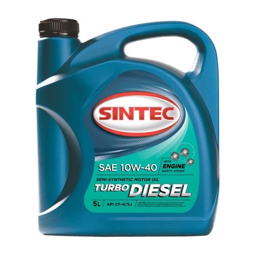 SINTEC Turbo Diesel 10W40 API CF-4/CF/SJ (5л)