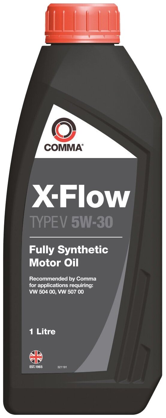 COMMA 5W30 X-FLOW TYPE V (1L)_масло моторное!\ VW 504.00/507.00
