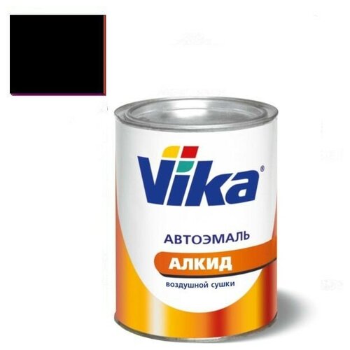 VIKA-60 601 Черная Алкидная автоэмаль 0,8кг