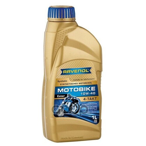Масло Моторное Motobike 4-T Ester 10w-40 1л (Полусинтетика) Ravenol арт. 1172112001