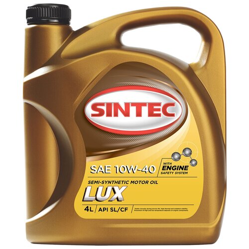 Масло моторное SINTEC LUXE SAE 10W40 API SL/CF (п/синт) 4л
