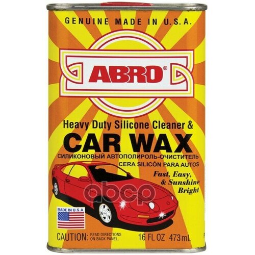 Полироль Кузова Car Wax 473мл Abro Abro Арт. Sw300 ABRO арт. SW300