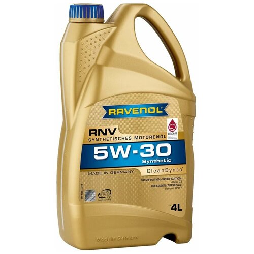 Моторное масло RAVENOL RNV SAE 5W-30 (4л)