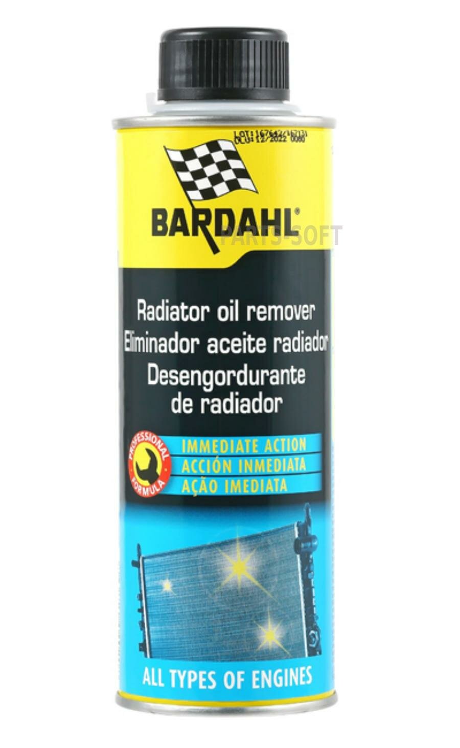 Присадка в радитор Bardahl Radiator Oil Remover 300 мл.