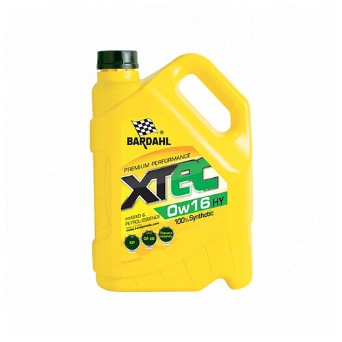 Синтетическое моторное масло Bardahl XTEC 0W-16 HY, 5 л