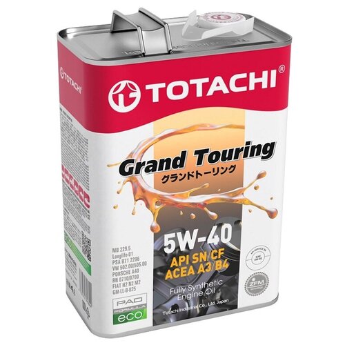 Моторное масло TOTACHI Grand Touring Fully Synthetic SN 5W-40 4+1л