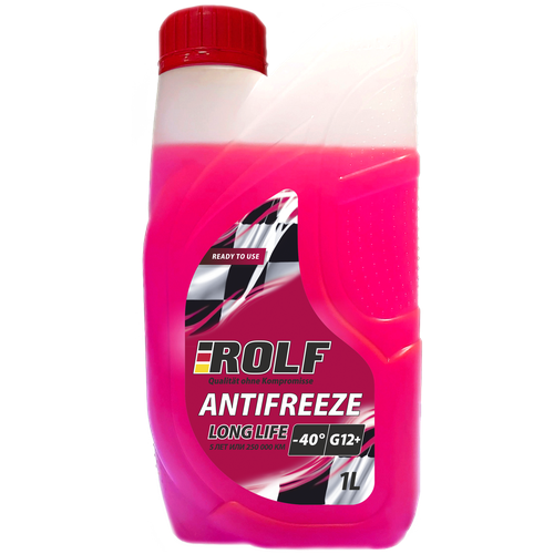 Антифриз G12+ ROLF Antifreeze готовый 1л -40°С красный
