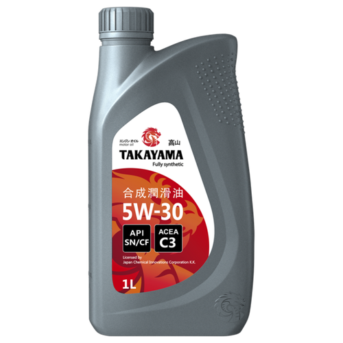 Масло Takayama 5/30 API SN/СF C3 синтетическое пластик 1 л Арт.605530