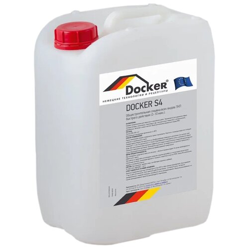 DOCKER S4 гелевый раствор без кислоты, Общестроительная смывка ЛКМ (акрил, ПФ, МА), (5 кг)