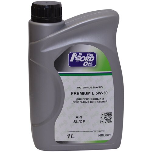 NORD OIL Масло Моторное Полусинтетическое Nord Oil Premium L 5w-30 Sl/Cf, 1 Л.