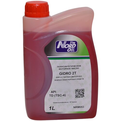NORD OIL Моторное масло полусинтетическое для двухтактных двигателей Gidro 2Т, 1л