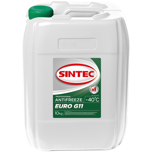 Антифриз SINTEC EURO G11 (-40) зеленый 10 кг