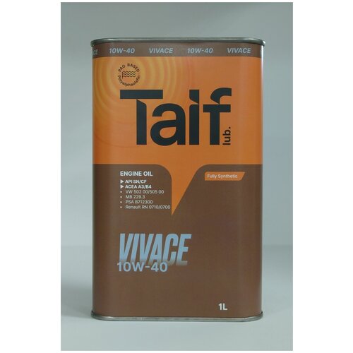 Масло моторное TAIF VIVACE 10W-40 SN/CF 1 литр