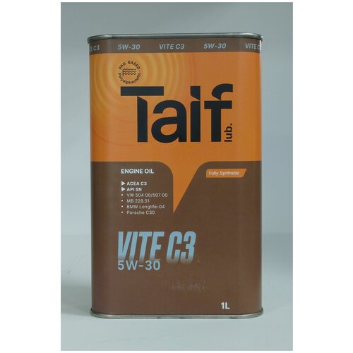 Масло моторное TAIF VITE C3 5W-30 SN, C3 1 литр