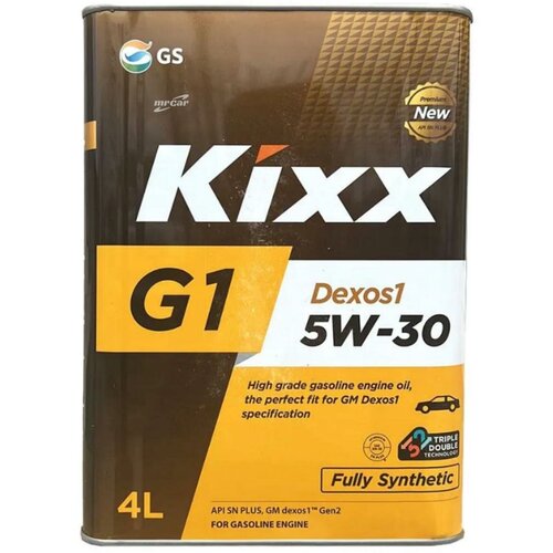 KIXX L210744TE1 Масло моторное Kixx G1 Dexos1 Gen2 5w-30 API SN Plus/ILSAC GF-5 4л L210744TE1