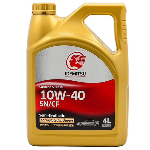 Моторное масло IDEMITSU 10W-40 Полусинтетическое 4 л