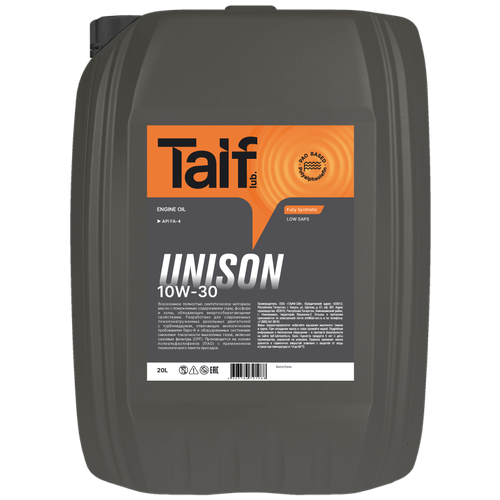 Моторное масло TAIF UNISON 10W-30 20L