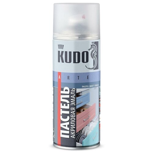 Эмаль KUDO быстросохнущая пастельная, голубой, матовая, 520 мл, 12 шт.