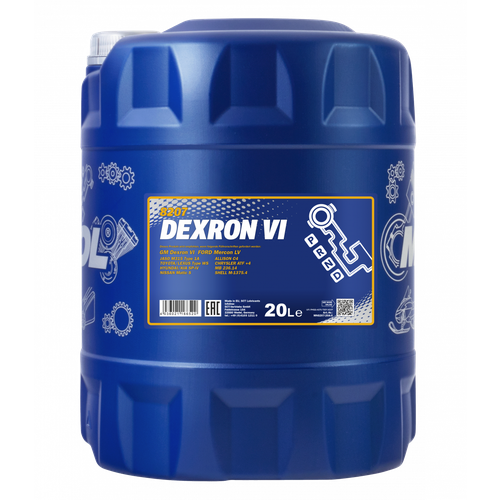 8207 ATF Dexron VI 20L, 1396, масло синтетическое, Mannol