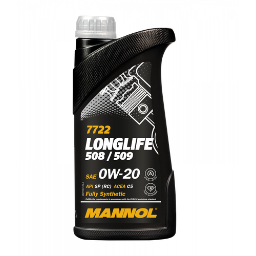 Моторное масло Mannol 7722 Longlife 508/509 SAE 0W-20 1L, 77221