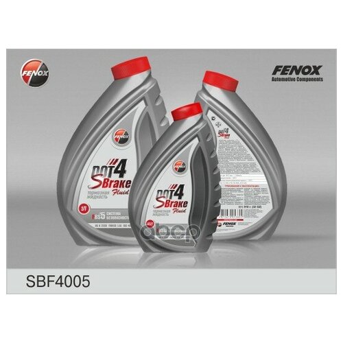 Жидкость тормозная DOT-4 0,5л Fenox арт. SBF4005