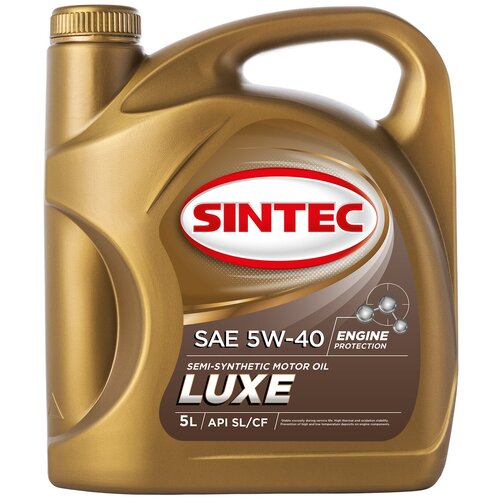 Масло моторное 5W40 SINTEC 5л полусинтетика LUXE SL/CF