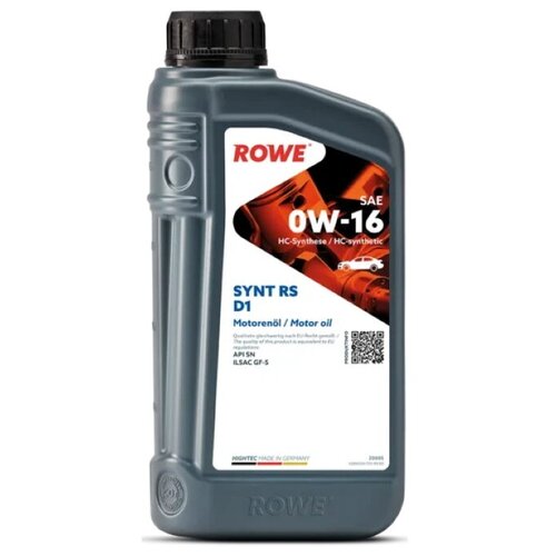 Моторное масло ROWE Hightec Synt RS D1 0W16, 1л