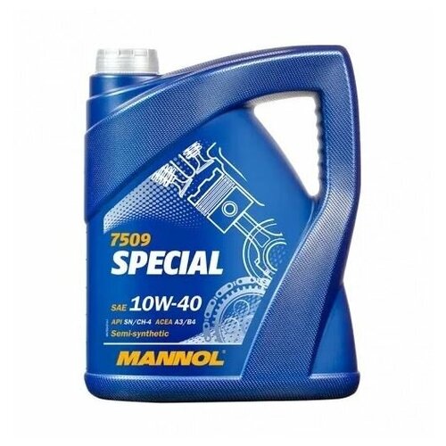 Моторное масло MANNOL SPECIAL 10W-40, API CN/CH-4, ACEA A3/B4, Semi-synthetic, Полусинтетическое 4 л