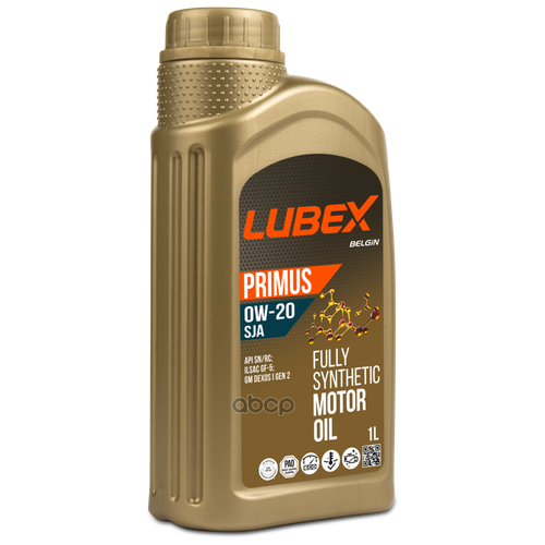 LUBEX Синтетическое Моторное Масло Primus Sja 0w-20 L034-1331-1201