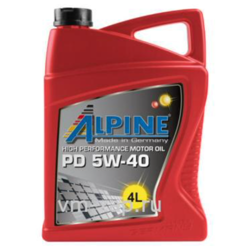 Масло моторное синтетическое Alpine PD Pumpe-Duse 5W-40 канистра 4л