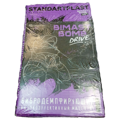 Вибродемпфирующий материал StP Bimast Bomb Drive (0,75х0,47 м) (1 уп / 5 листов / 1.75 м.кв.)