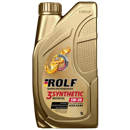 ROLF масло 3-synthetic 5W-40 ACEA A3/B4 1 л пластик, 322730