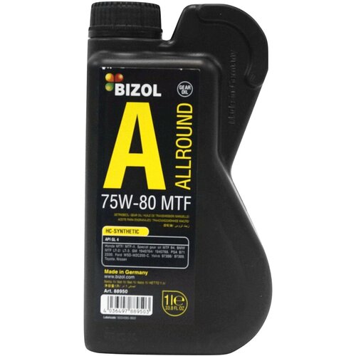 Трансмиссионное масло BIZOL MTF 75W80 1л