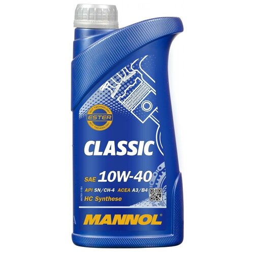 Полусинтетическое моторное масло Mannol Classic 10W-40, 1 л