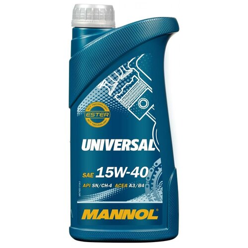 Минеральное моторное масло Mannol Universal 15W-40, 1 л