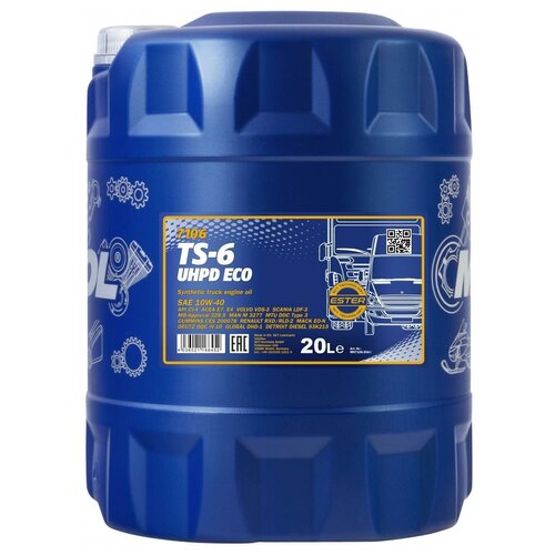 Синтетическое моторное масло Mannol TS-6 UHPD Eco 10W-40 20л