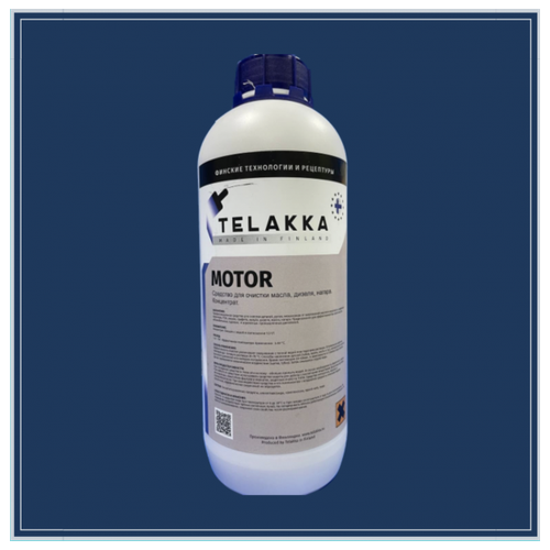 Средство для очистки от масла, дизеля, нагара и дпугих загрязнений Telakka Motor 1л