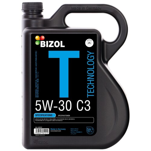 Масло моторное синтетическое BIZOL Technology 5W-30 C3 SN C3 5л