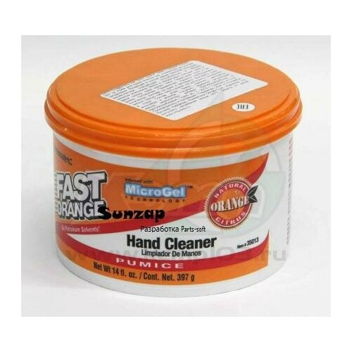PERMATEX 35013 Очиститель для рук крем для очистки рук фаст оранж с мелкодисперсной пемзой Fast Orange - Hand Cleaner Cream Formula, 397мл