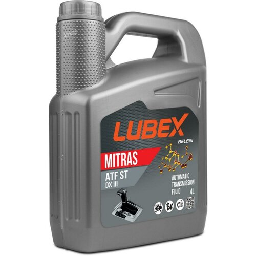 LUBEX L02008760404 Масло трансмиссионное для АКПП MITRAS ATF ST DX III (4л)