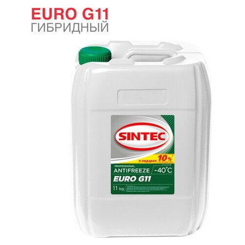 Антифриз Antifreeze Euro G11 (-40) 11кг SINTEC арт. 800559
