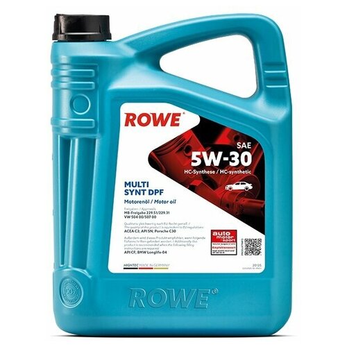 ROWE "Масло Моторное Hightec Multi Synt Dpf Sae 5w-30 5л"